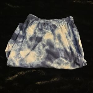Old Navy Blue and White Tie-Dye Joggers